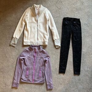 Ivivva size 10 lot of two jackets and leggings